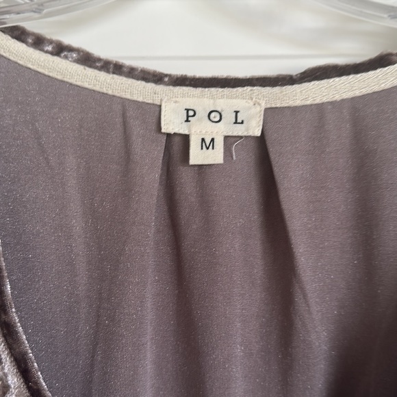 POL crushed velvet long T shirt - Picture 2 of 2